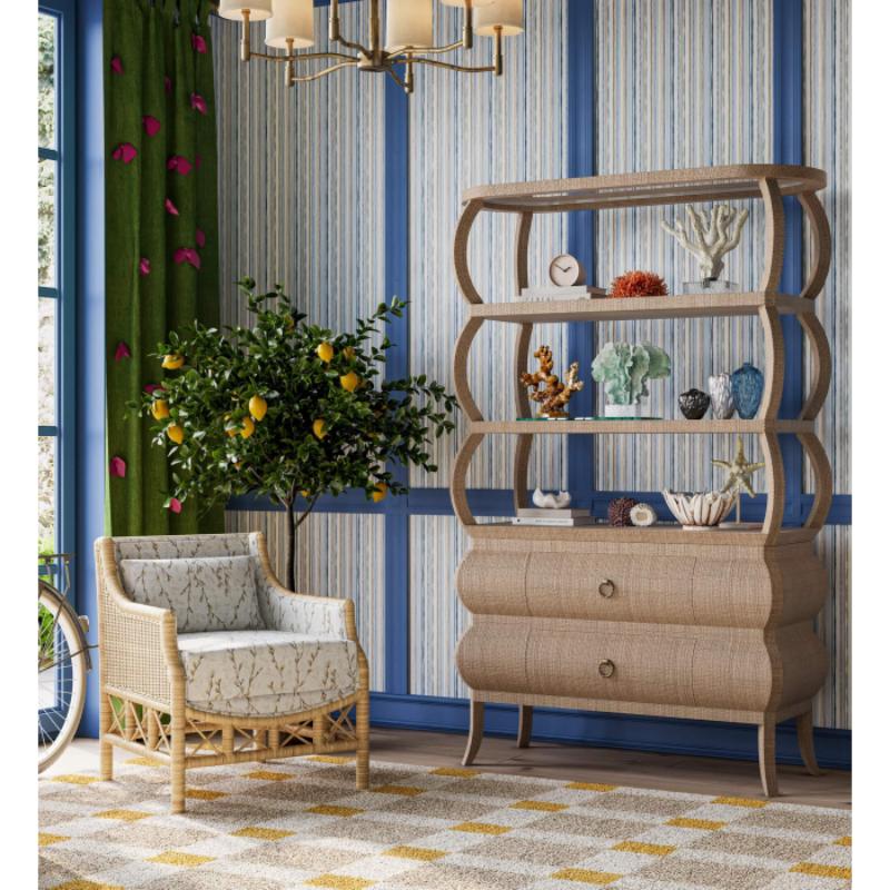 Savannah Open Bookcase w/ Rattan 28789 書櫃 圖3