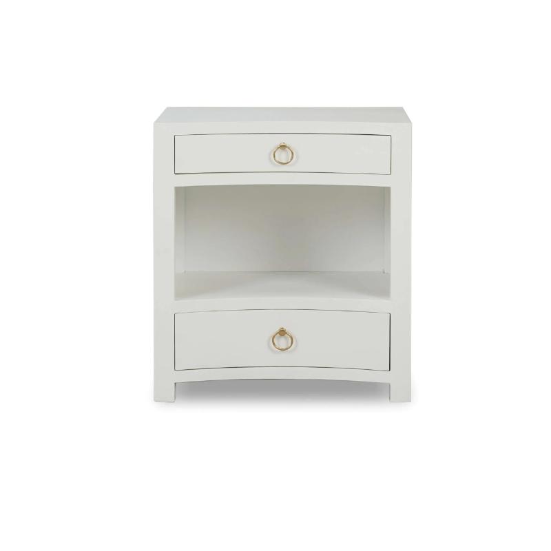 Mornington Open Shelf Linen Wrapped Bedside Table 76642 床頭櫃 圖5