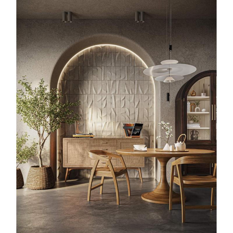 Pierre Mid Century Buffet/Media w/ Raffia 28103 電視櫃 圖2