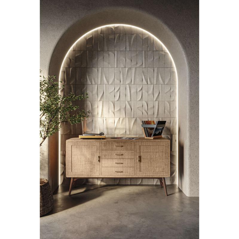 Pierre Mid Century Buffet/Media w/ Raffia 28103 電視櫃