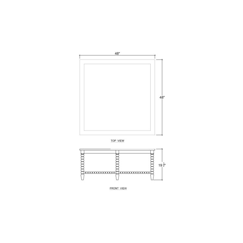 Cholet Square Coffee Table 28810 茶几 圖6