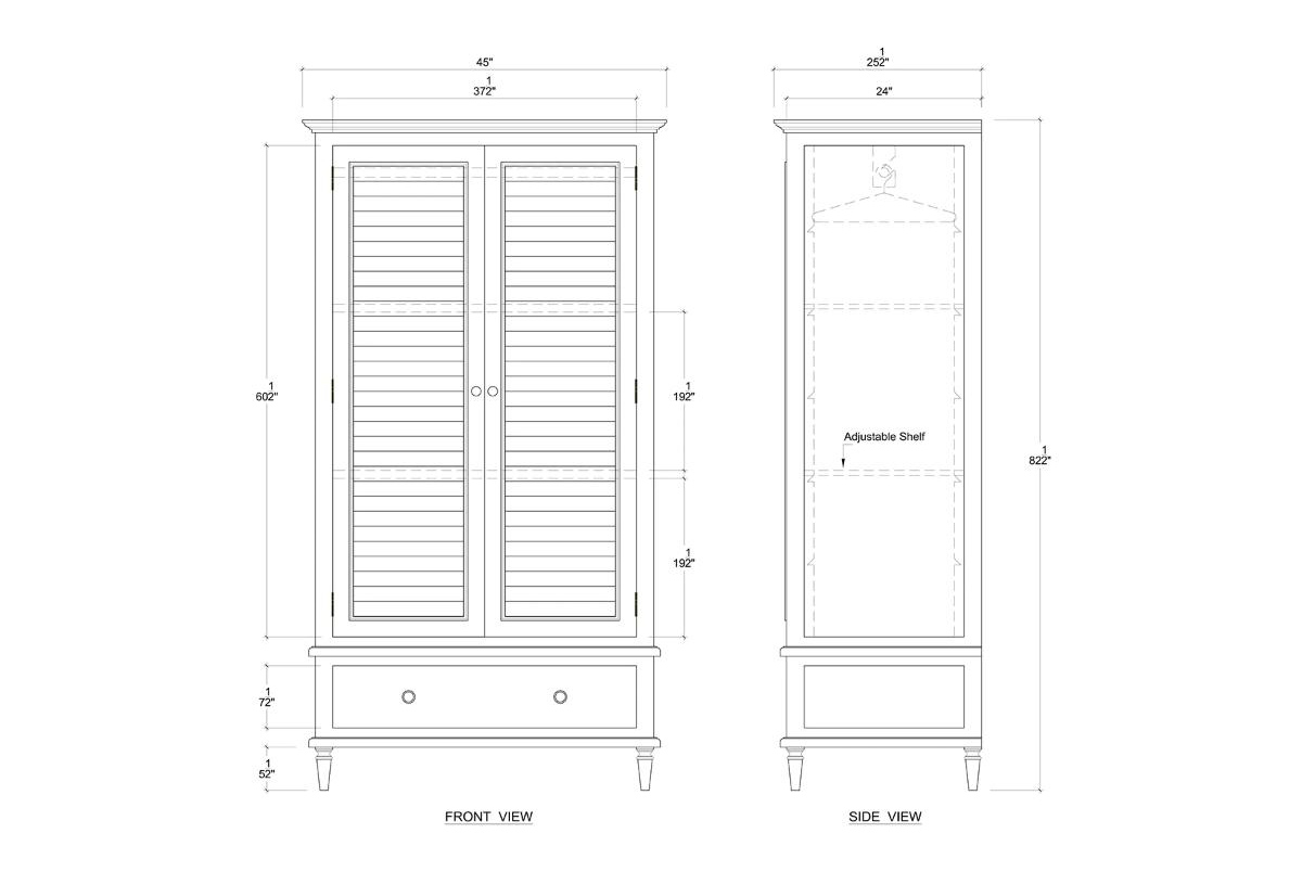Sawyer Wardrobe w/ Shutter Door 27630 衣櫃 圖5